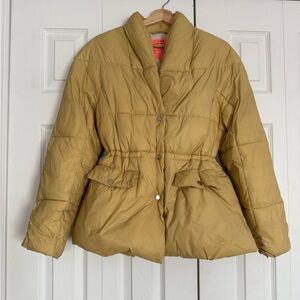 J. Crew Women's Gold Puffer Jacket